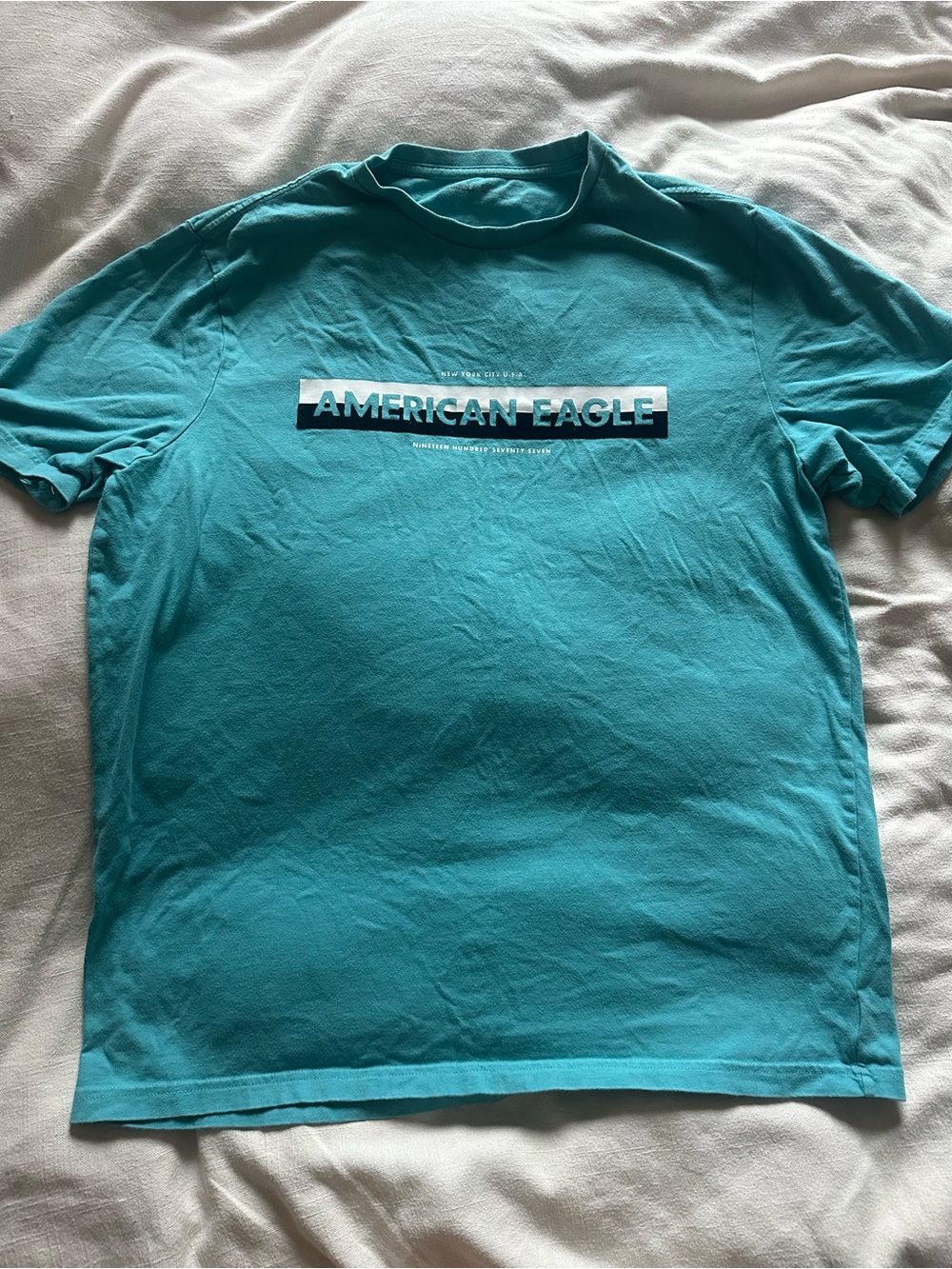 American Eagle Teal Short Sleeve Tee